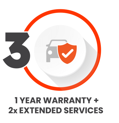 1 year warranty + 2x Extended