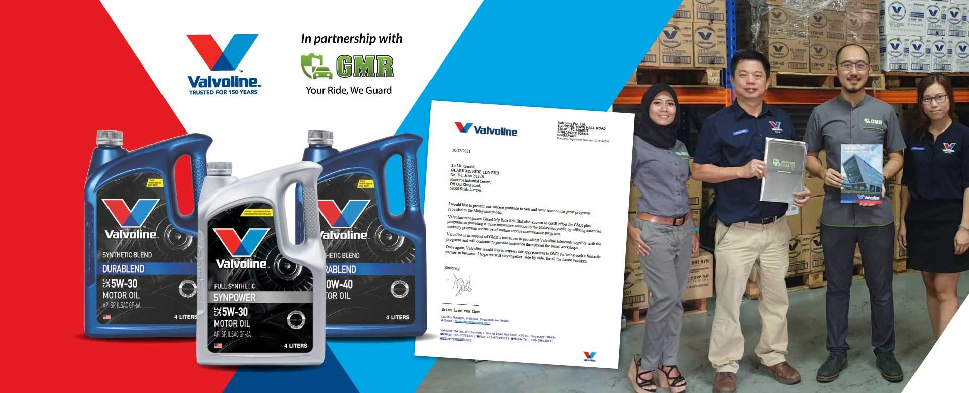 Valvoline Partnership with GMR